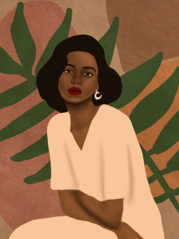 Poster - Mailha - Accueil | Oueso - Contemporary Afro Art