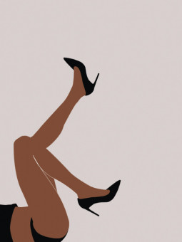 Affiche - Black heels - Accueil | Oueso - Art Afro Contemporain